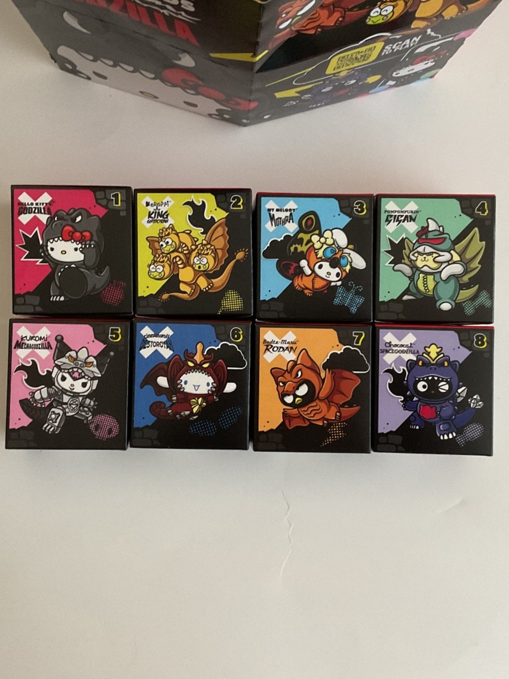 2026 McDonald’s Hello Kitty Godzilla Kaiju Full Set 8 Figures NEW Boxed
